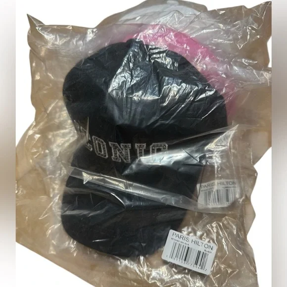 Paris Hilton Baseball Hat Collection of 3 Brand New In Package Pink White Black - Picture 6 of 15